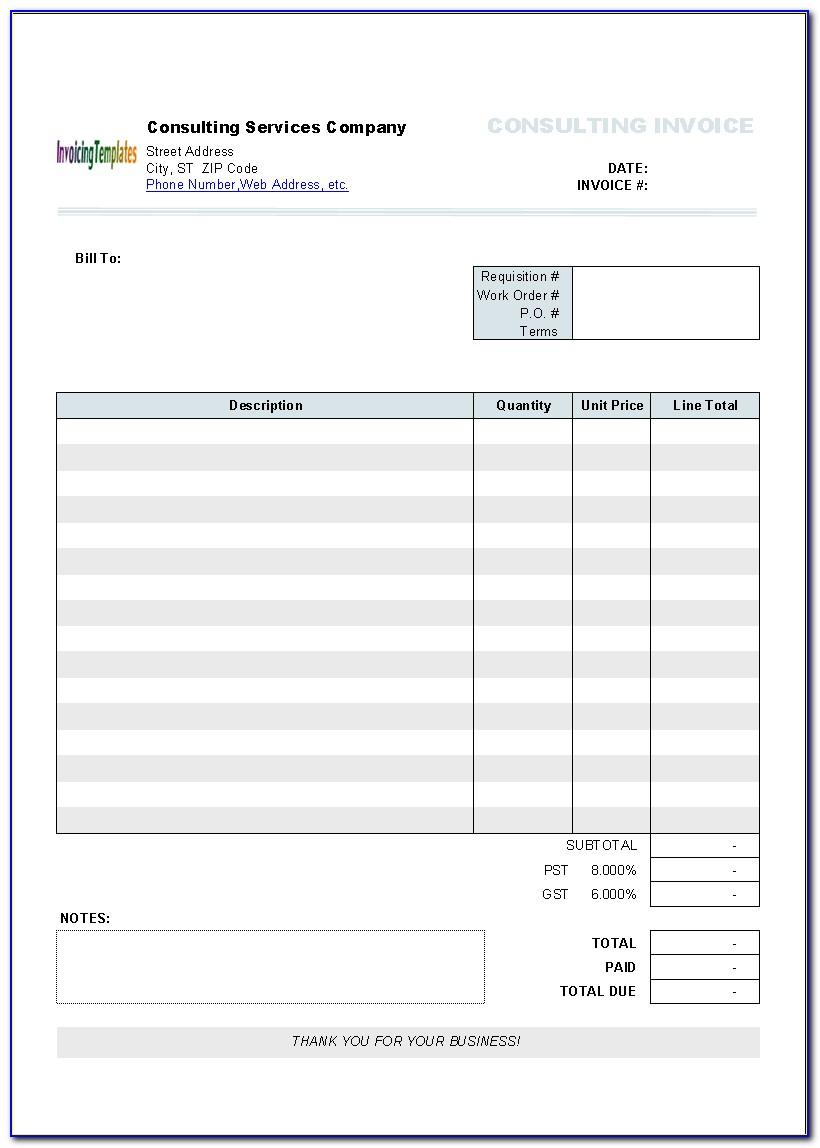 Free Receipt Template For Pages