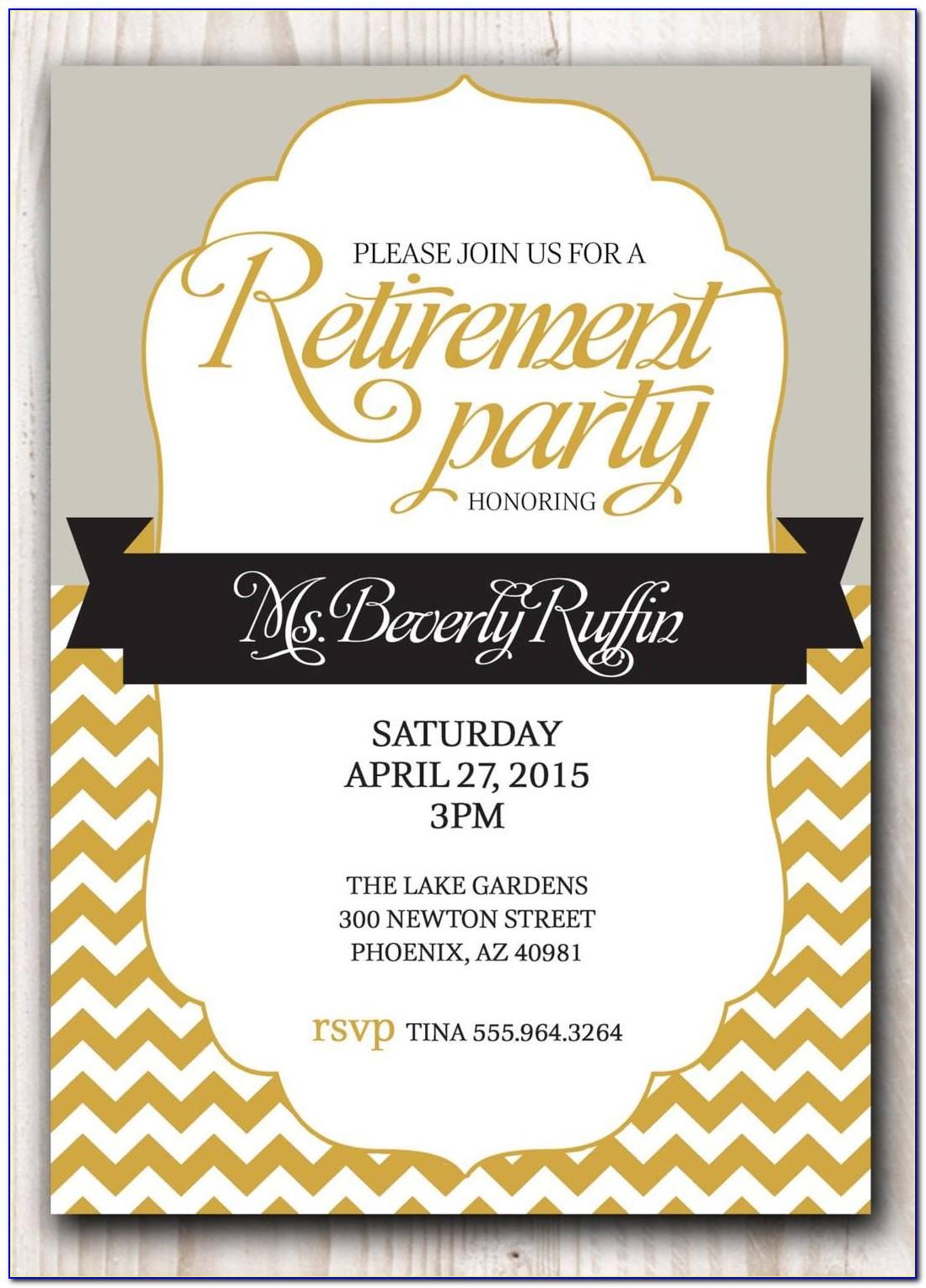Free Retirement Luncheon Flyer Template