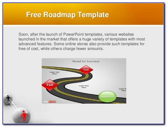 Free Roadmap Journey Powerpoint Template