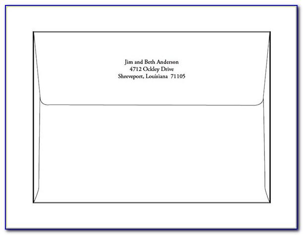 Free Template For Printing Envelopes