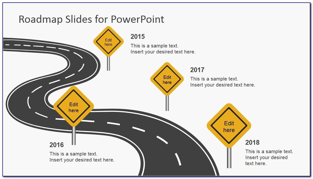 Free Timeline Roadmap Powerpoint Template