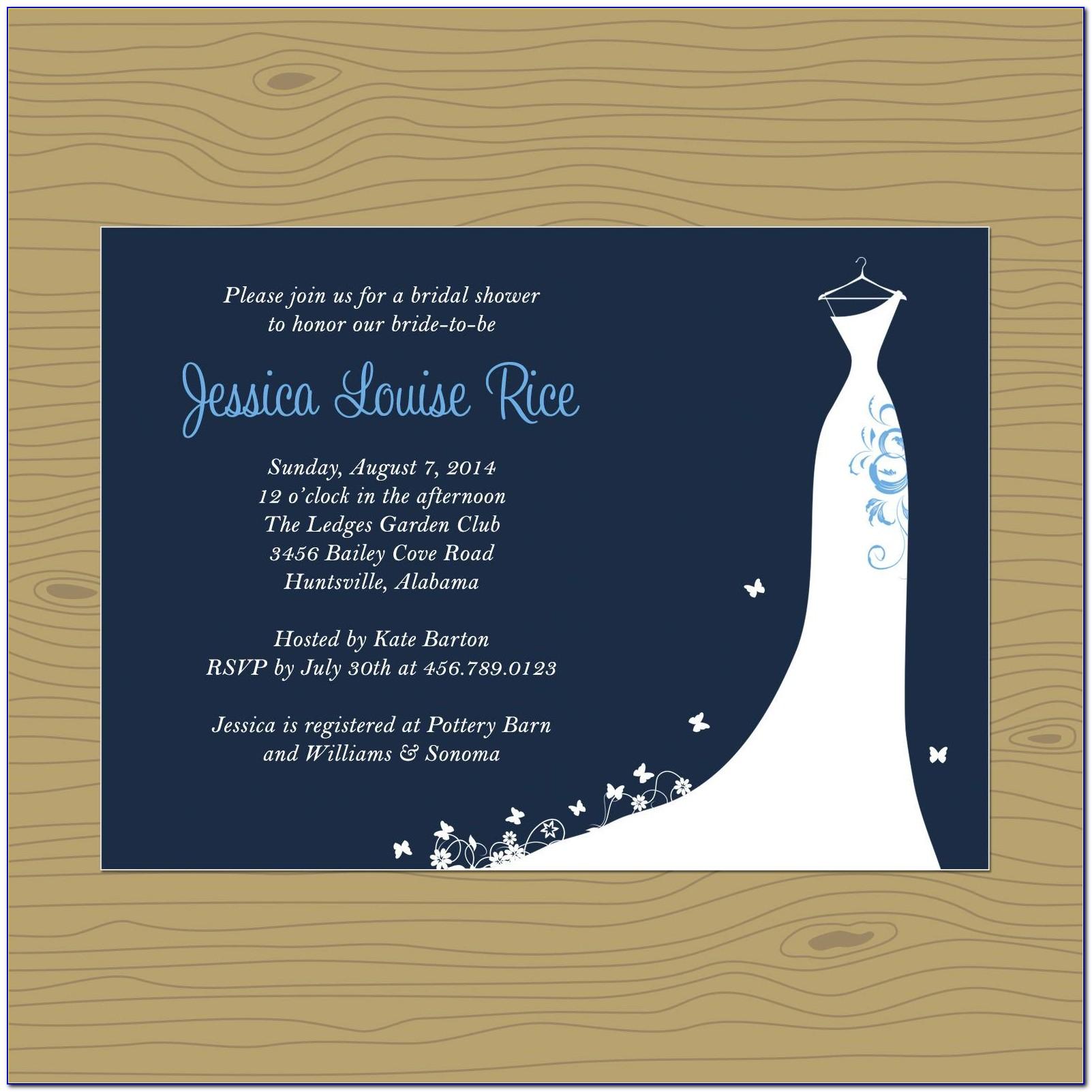 Free Wedding Shower Invitation Templates For Word