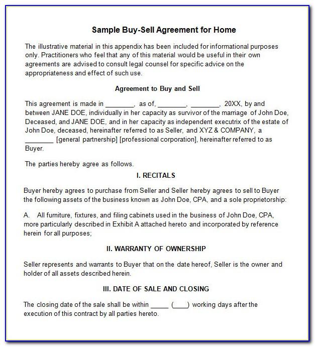 Home Equity Buyout Agreement Template