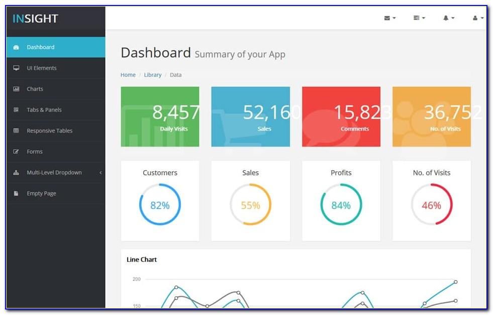 Html5 Dashboard Templates Free Download