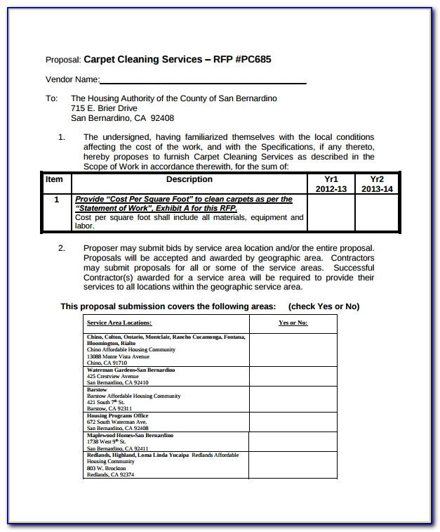 Janitorial Cleaning Proposal Template