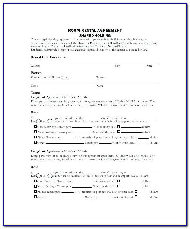 Lease Agreement Residential Template