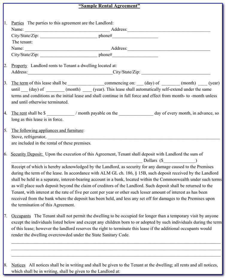Lease Agreement Templates