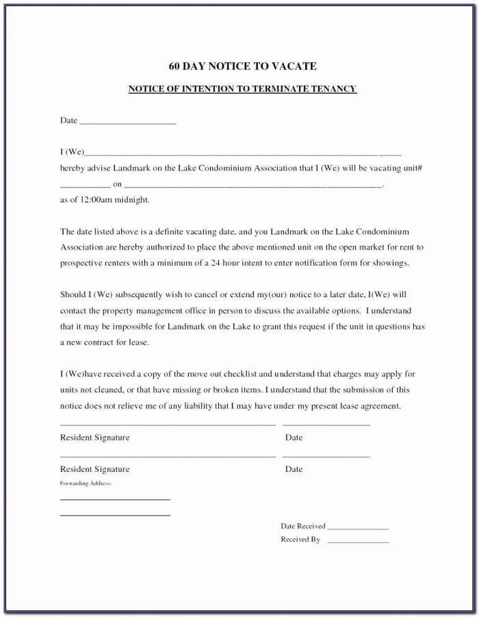Lodger Eviction Notice Template