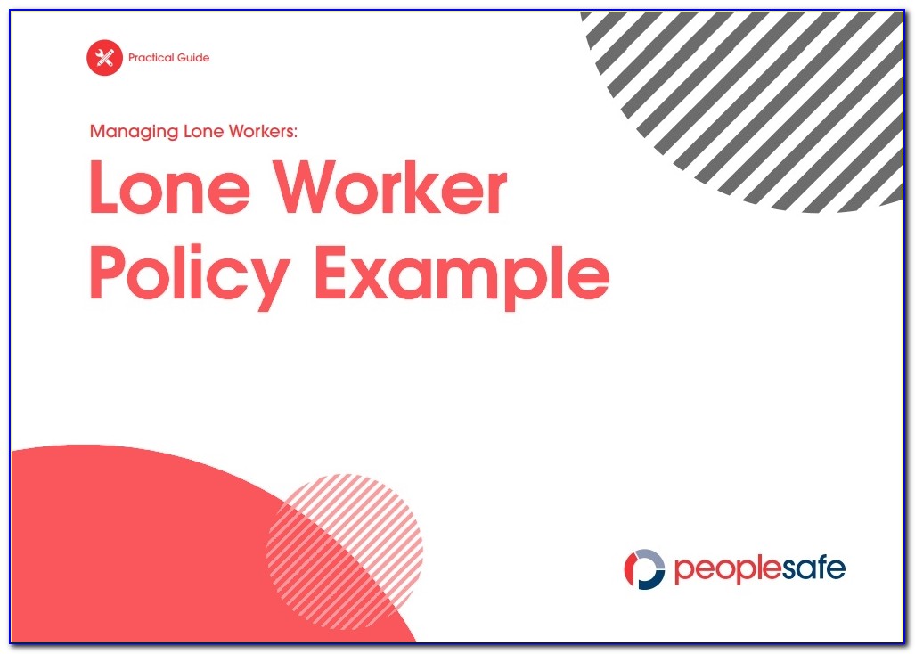 Lone Working Policy Template Estate Agents