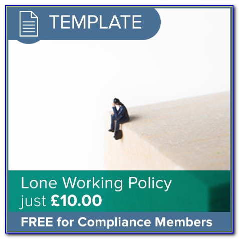 Lone Working Policy Template For Schools