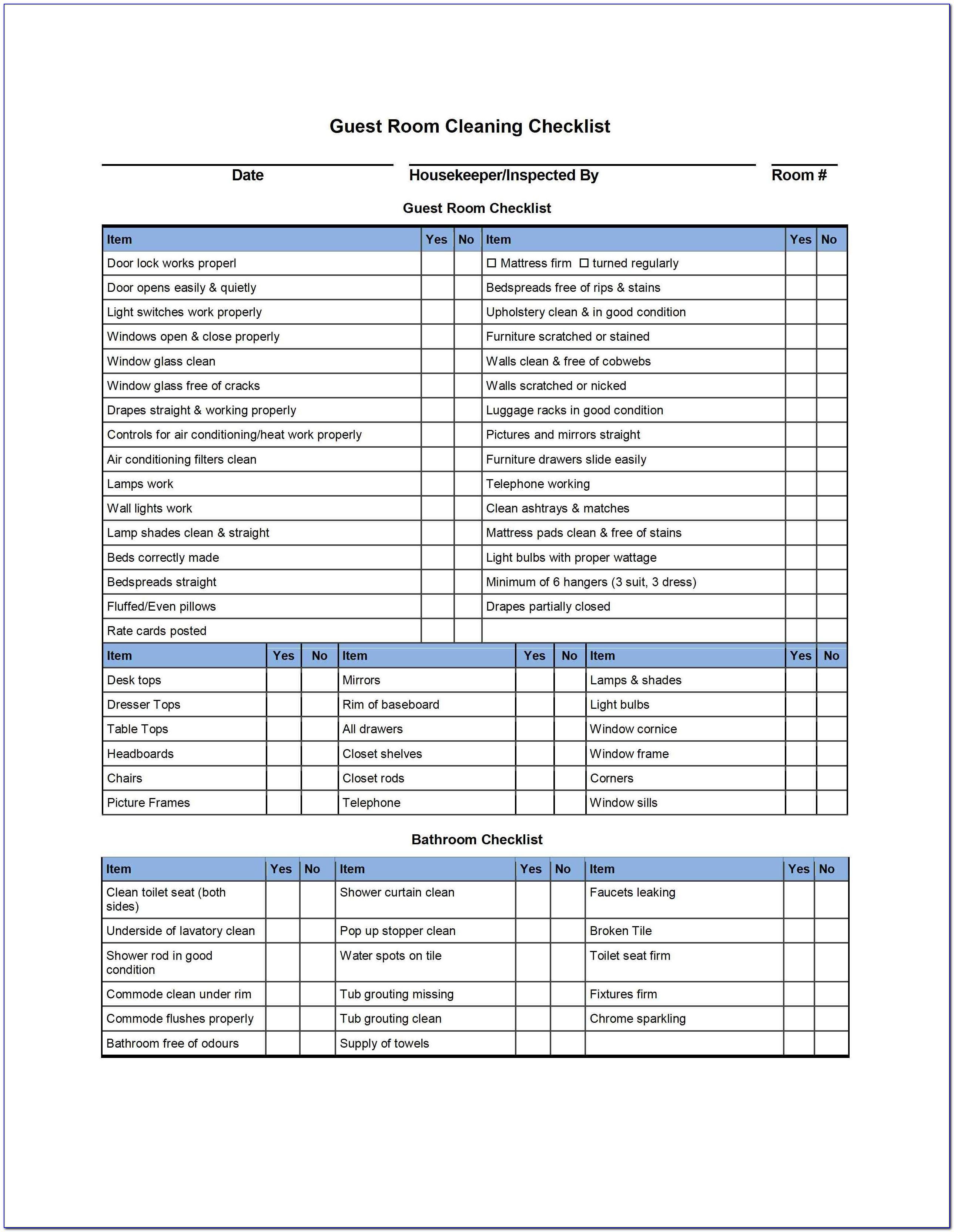 Machine Preventative Maintenance Checklist Template
