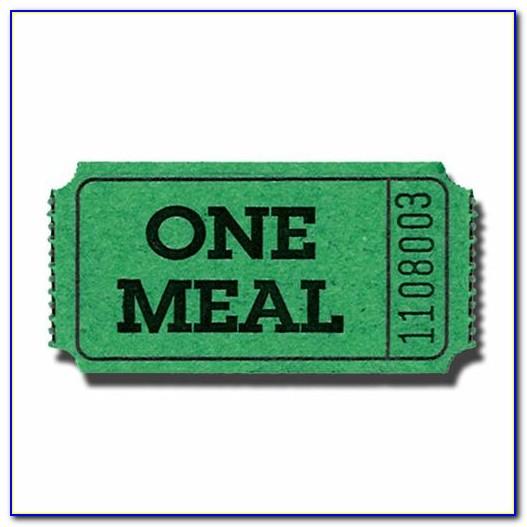 Meal Ticket Printable
