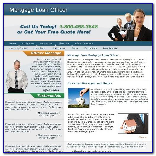 Mortgage Loan Officer Website Templates