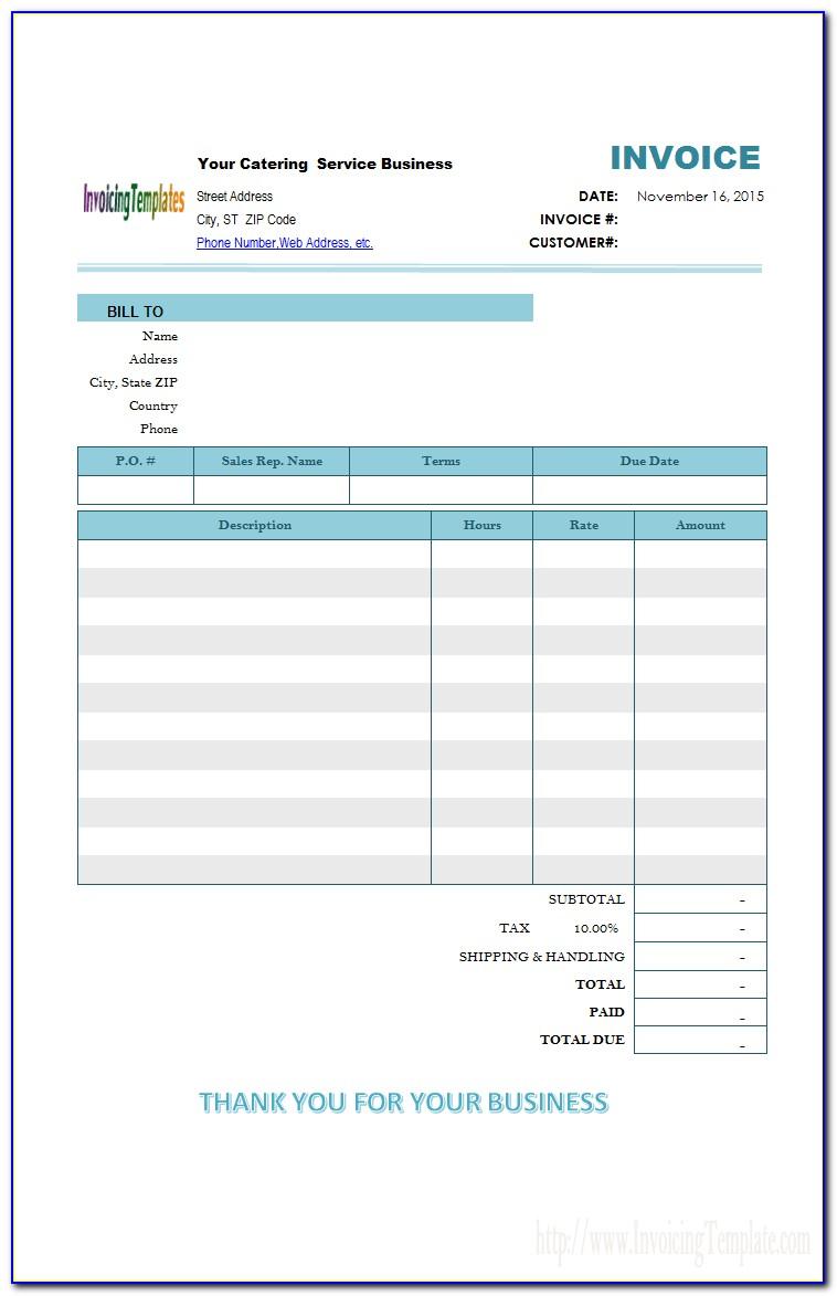 Numbers Invoice Template Download