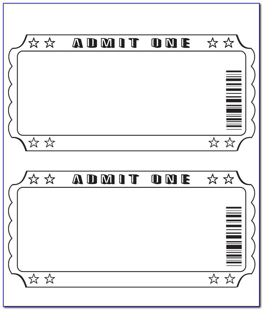 Old Theatre Ticket Template
