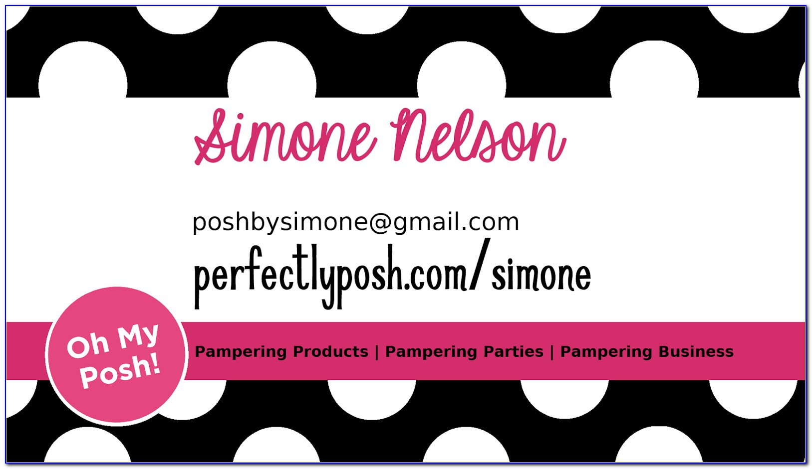 Perfectly Posh Business Card Template Free