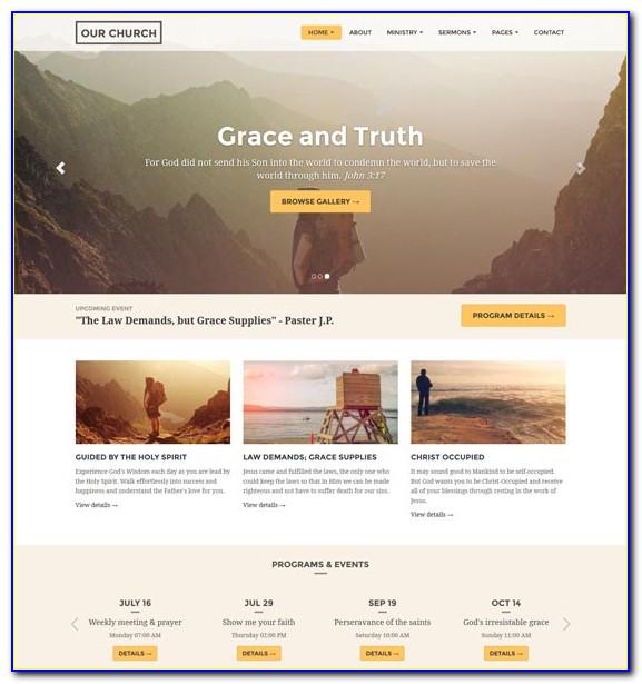 Responsive Church Website Templates Free Download