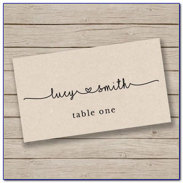 Seating Cards Template Free