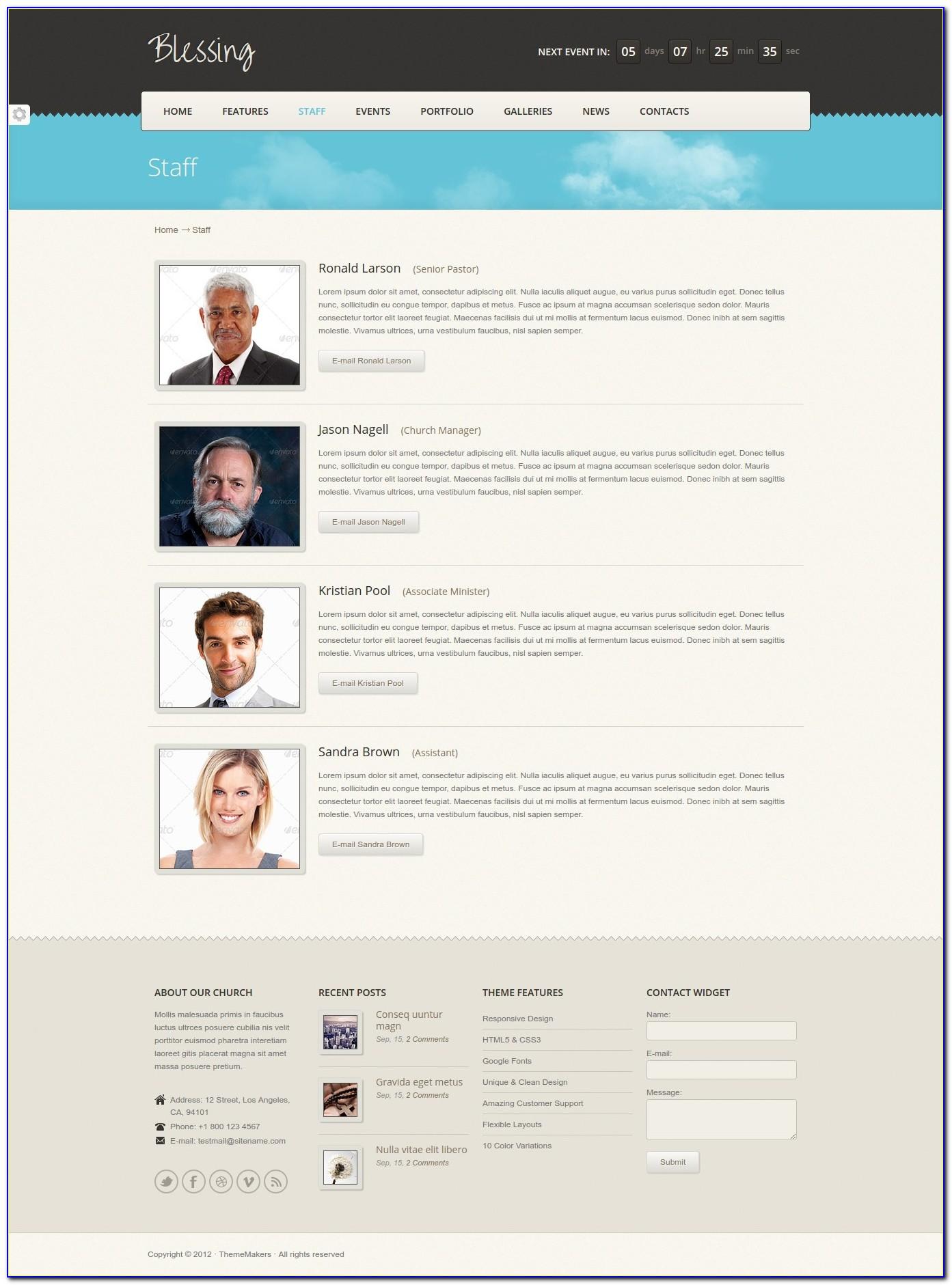 Staffing Company Website Template