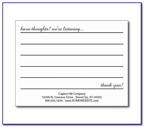 Suggestion Box Card Template