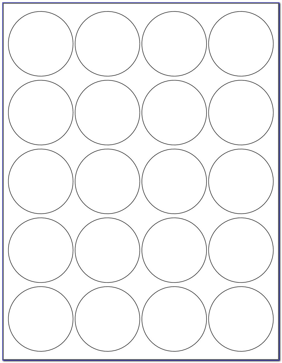 Template For 2 Circle Labels