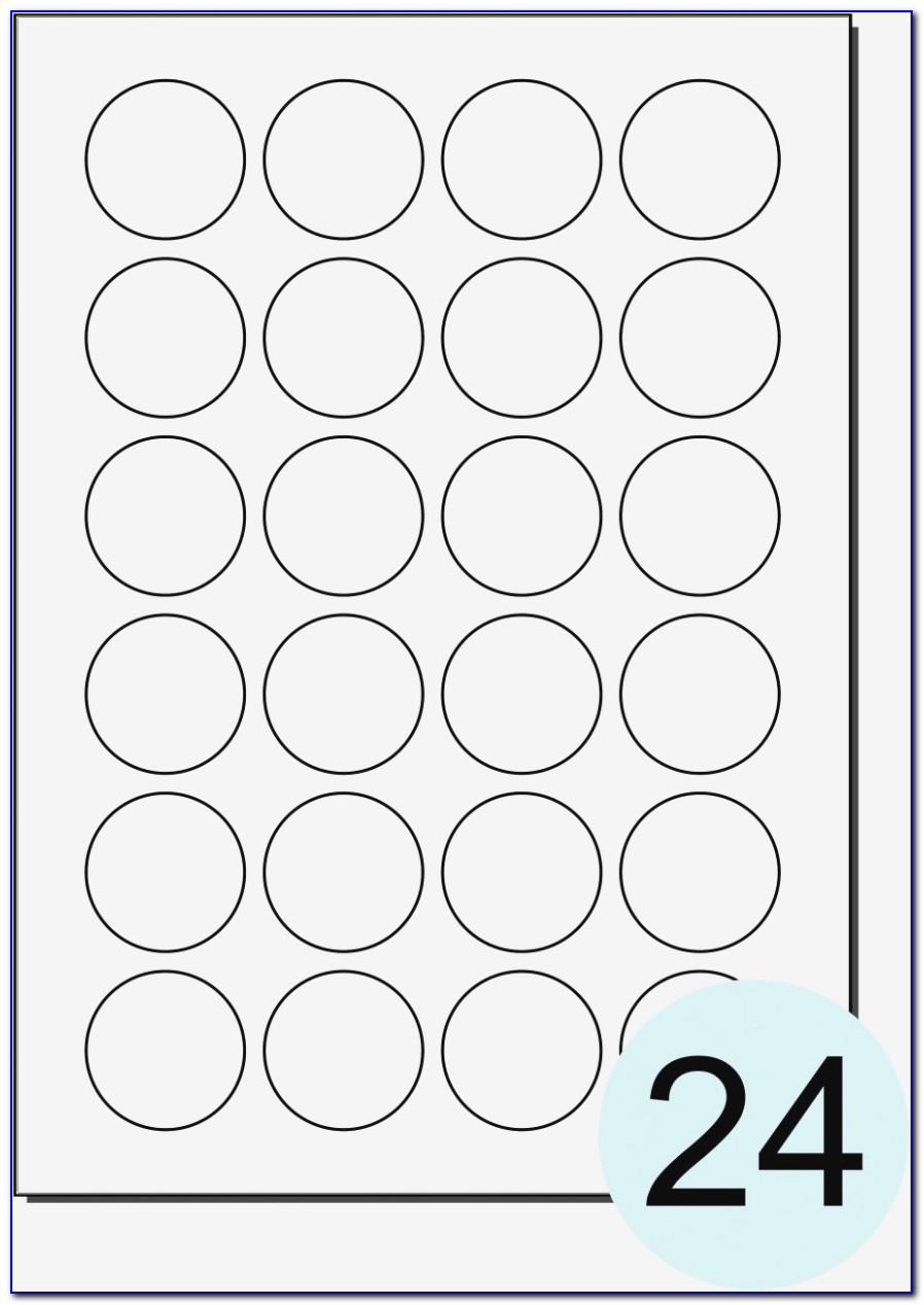 Template For Round Labels 20 Per Sheet