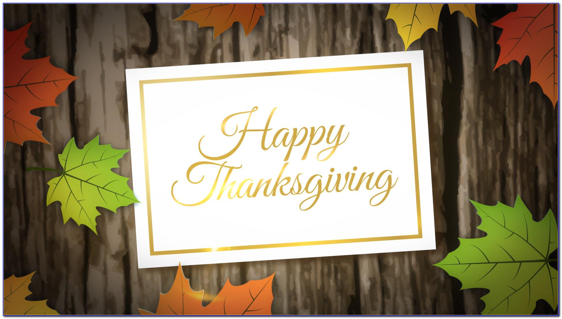 Thanksgiving After Effects Template