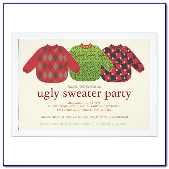 Ugly Christmas Sweater Party Templates Free