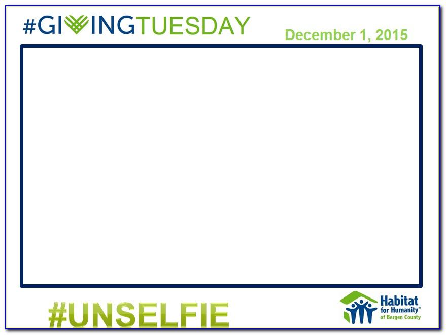 Unselfie Giving Tuesday Template