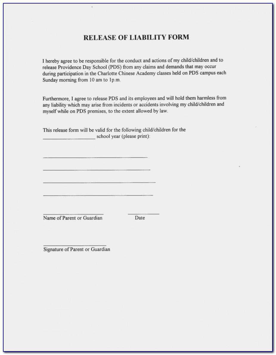 Waiver Form Template For Sports Canada