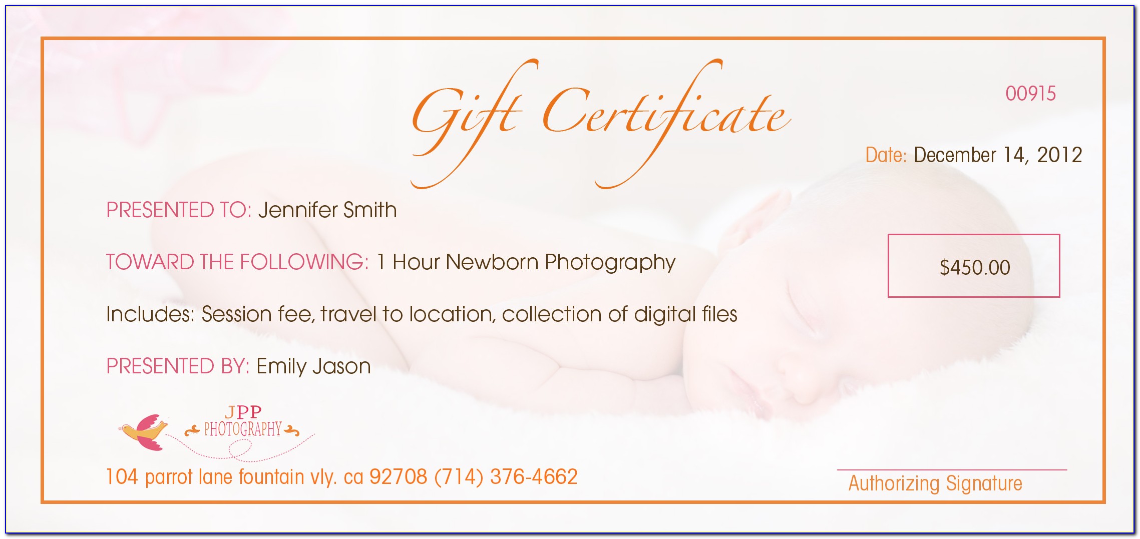 Wording For Gift Vouchers Template