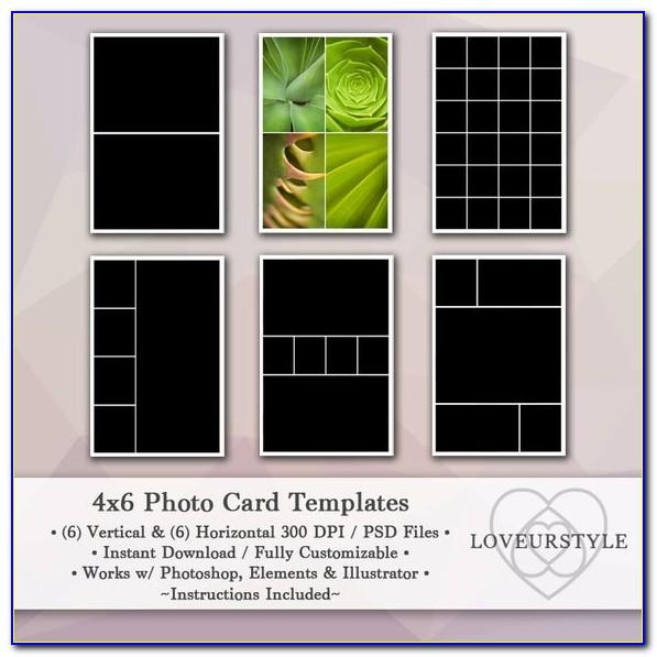 4x6 Photo Collage Template Photoshop