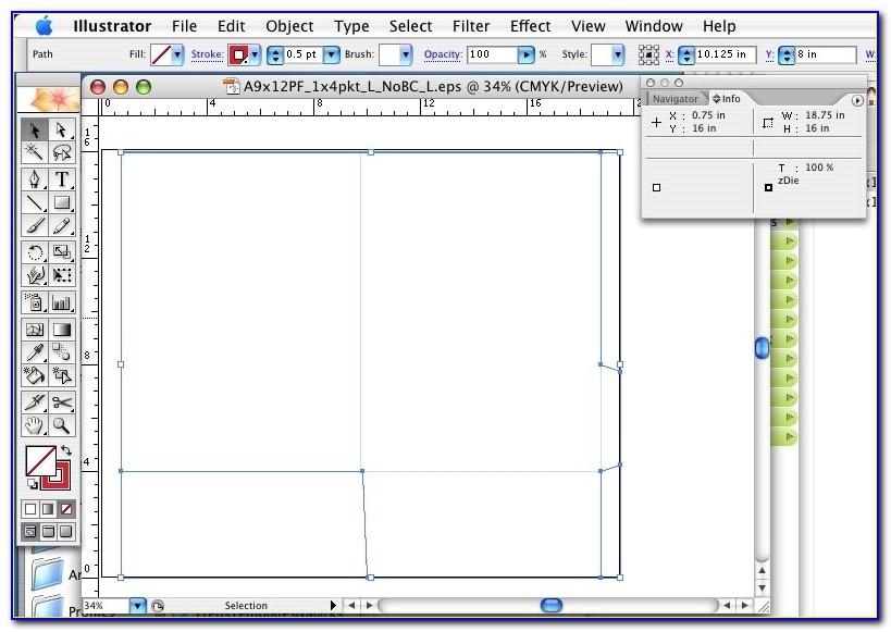 A4 Presentation Folder Template Ai