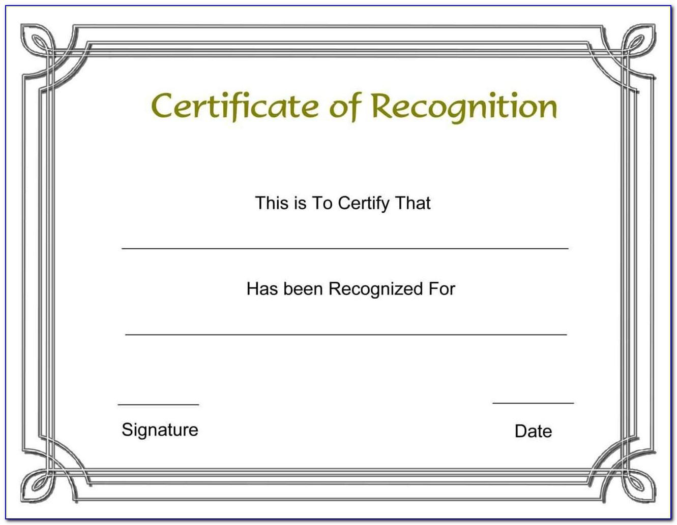 Appreciation Certificate Samples