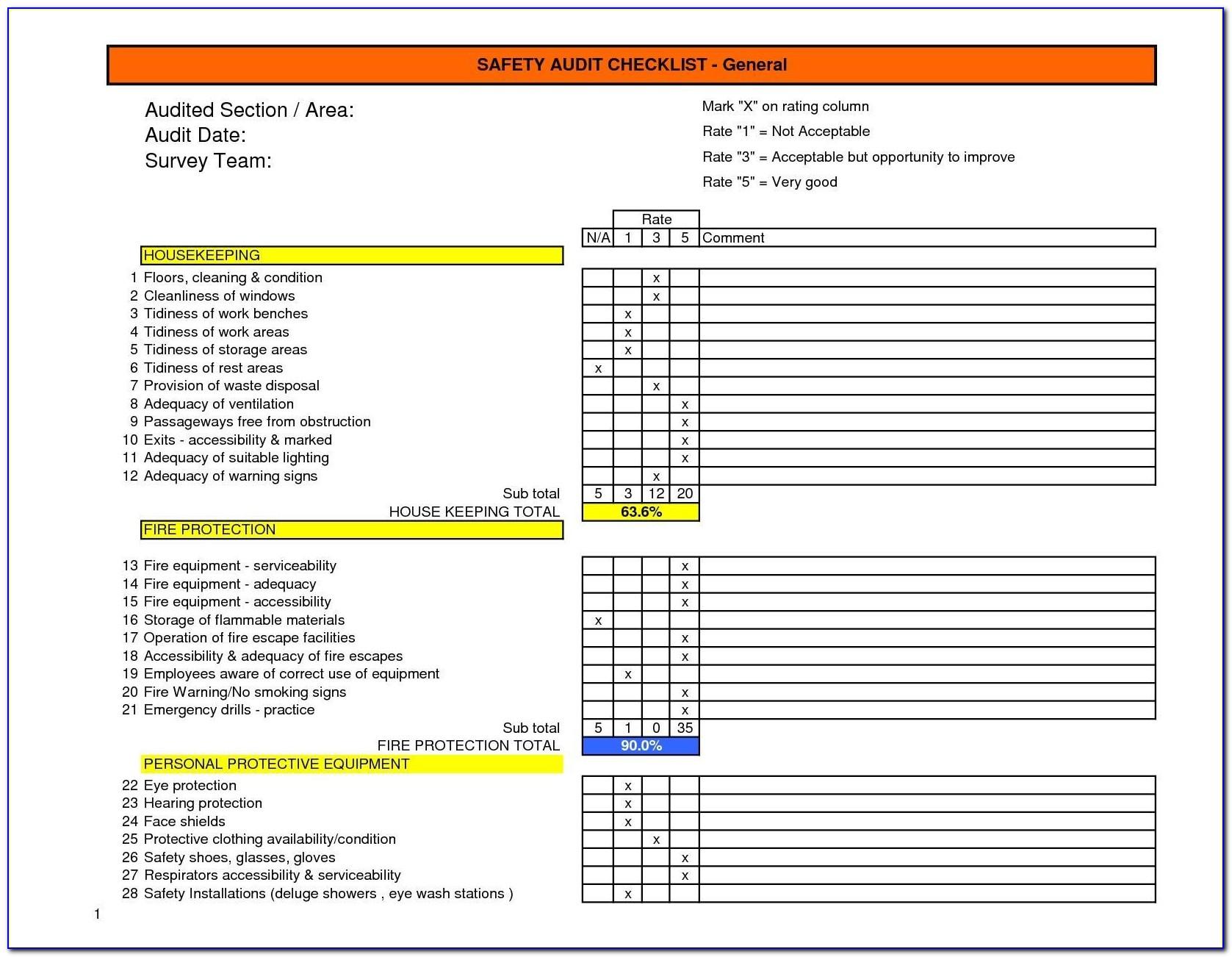 Audit Lead Schedule Template Excel