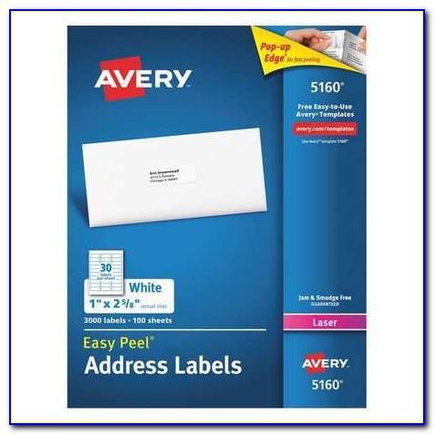 Avery Laser Labels 2160 Template