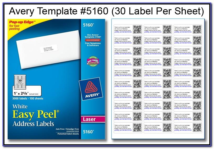 Avery Mailing Labels 30 Per Page Template