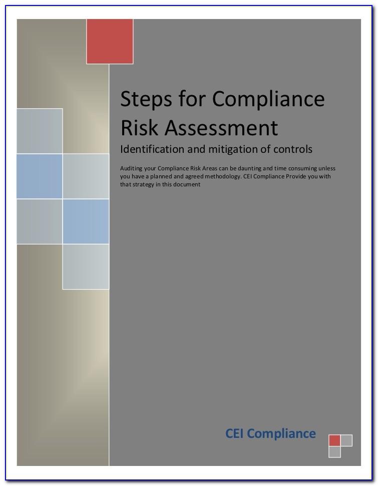Banks' Regulatory Compliance Risk Assessment Template
