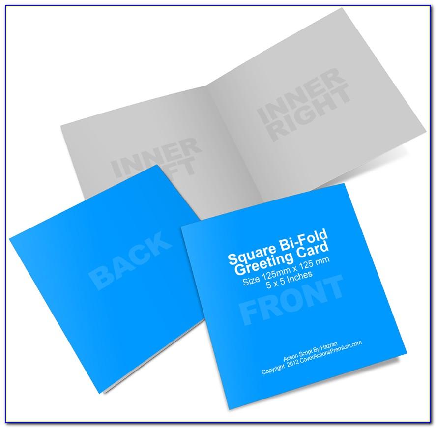 Bi Fold Greeting Card Template