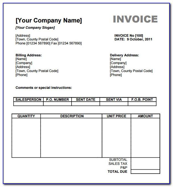 Billing Invoice Sample Philippines