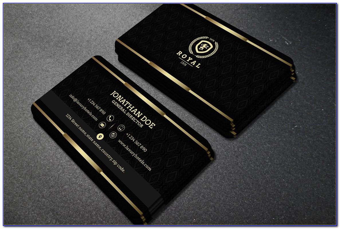 Black And Gold Business Card Templates Free