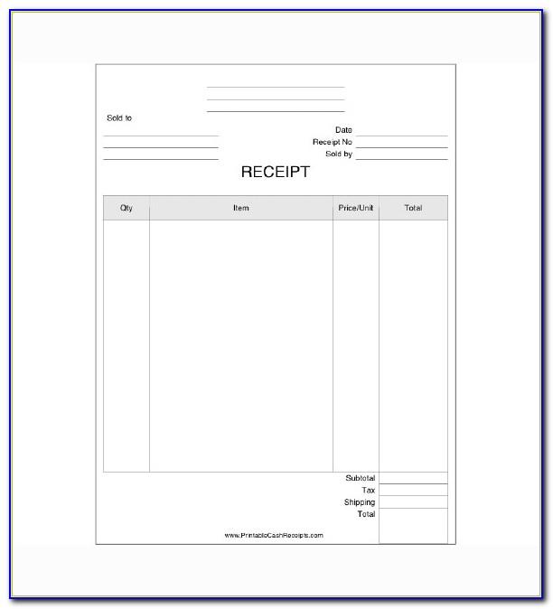 Business Receipts Templates Free