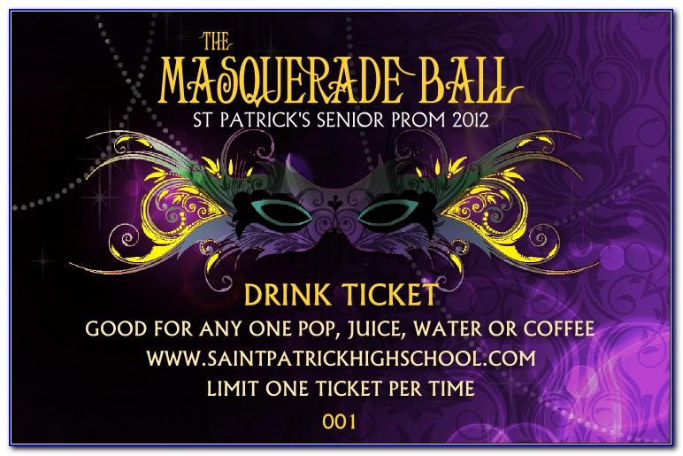 Charity Ball Ticket Template