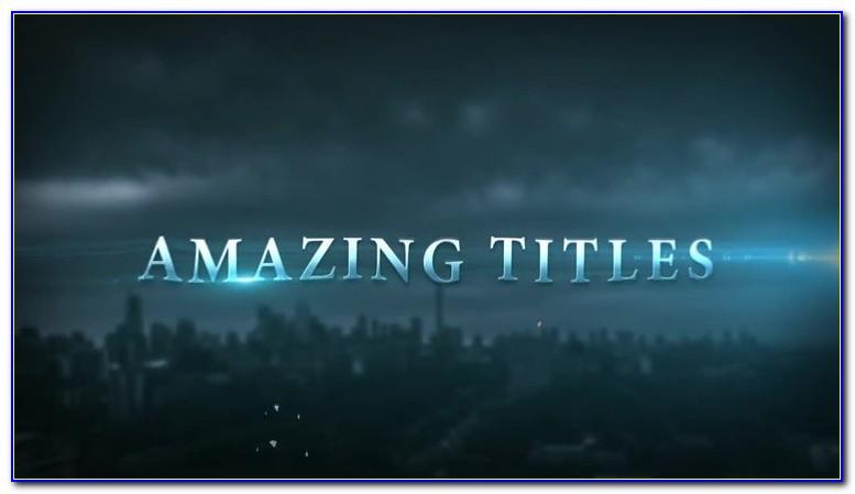 Cinematic Title 1 After Effects Template