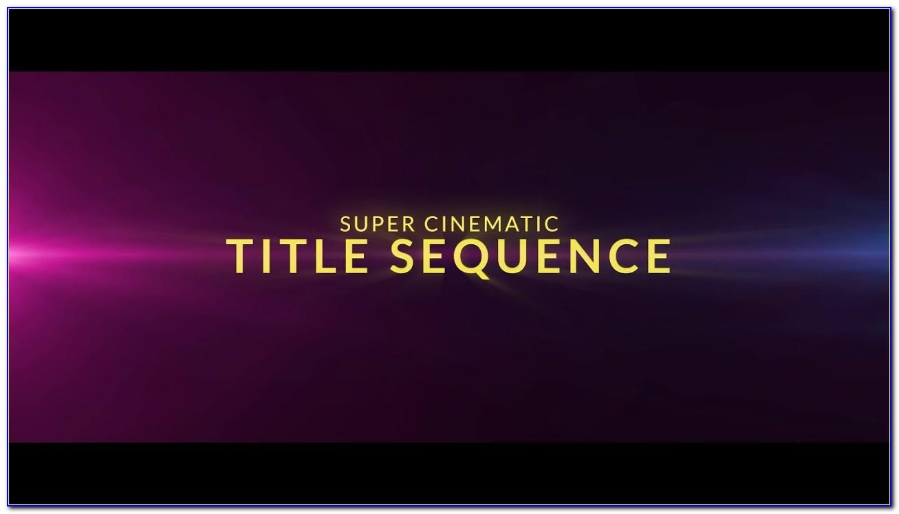 Cinematic Titles After Effects Template