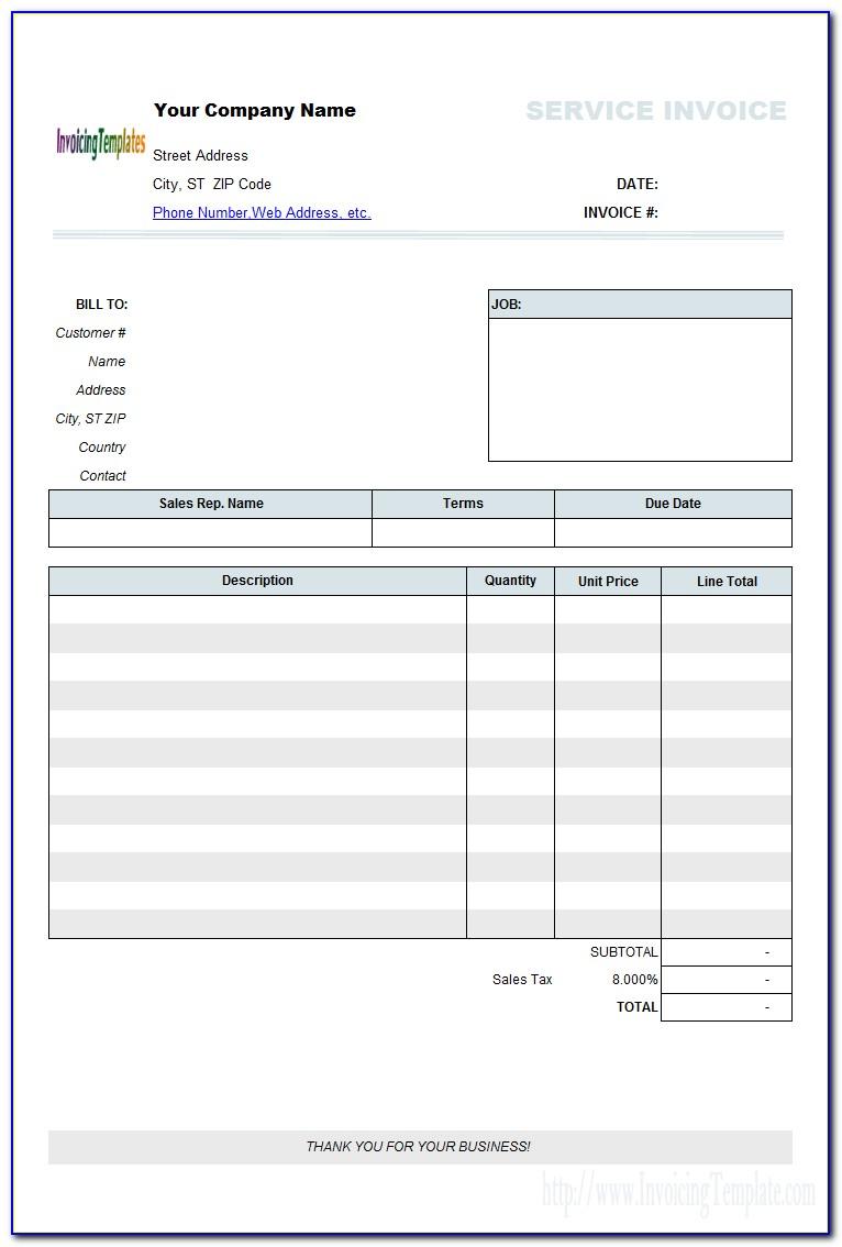 Contractor Billing Template Excel Free