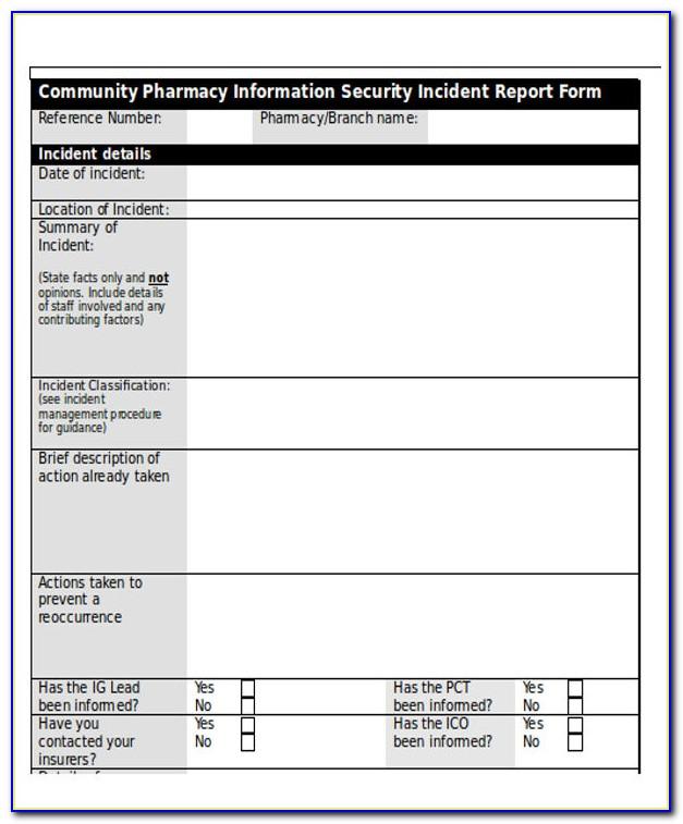 Cyber Security Incident Report Format