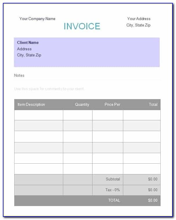 Deposition Invoice Template