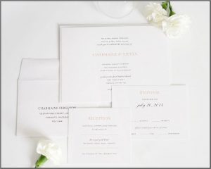 Elegant Wedding Invitations With Photo