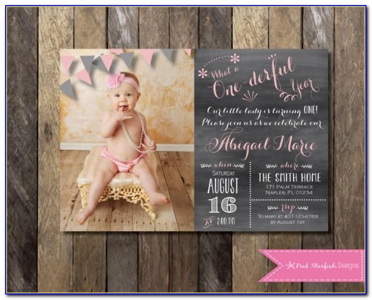 First Birthday Invitation Template Free Download